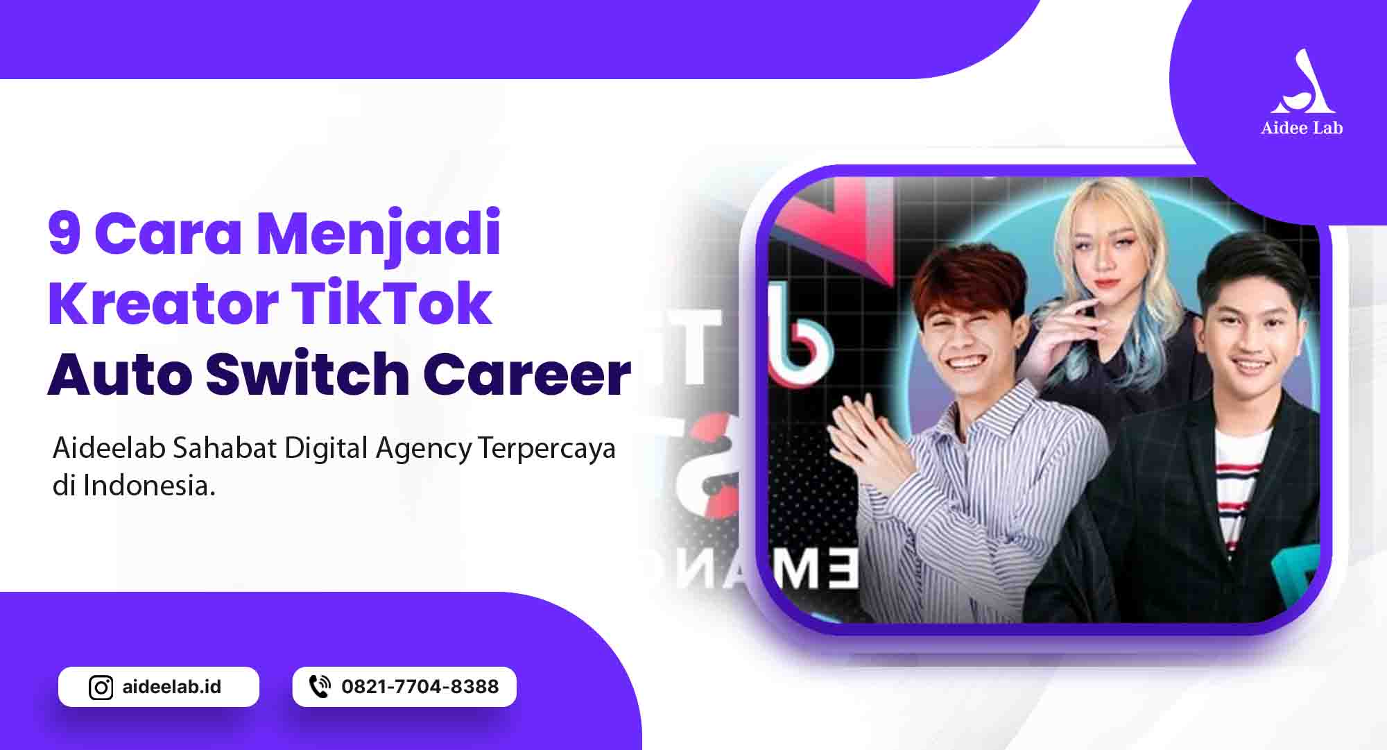 9 Cara Menjadi Kreator TikTok, Auto Switch Career 1 cara menjadi kreator tiktok