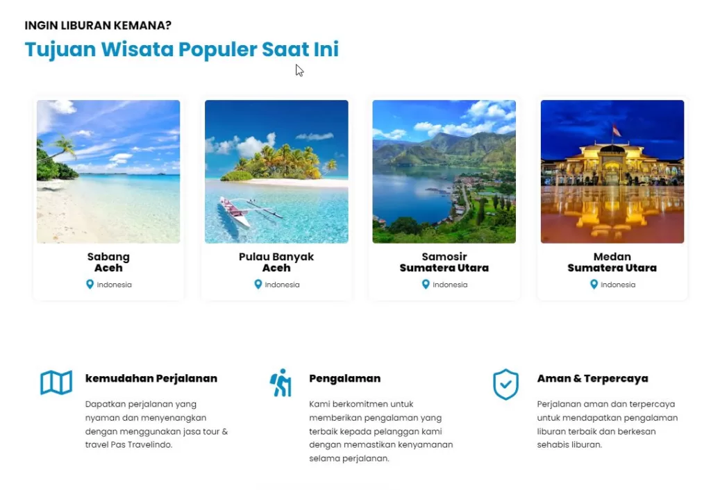 Pas Travelindo Website 5 Klien Aideelab - PAS Travel Indo