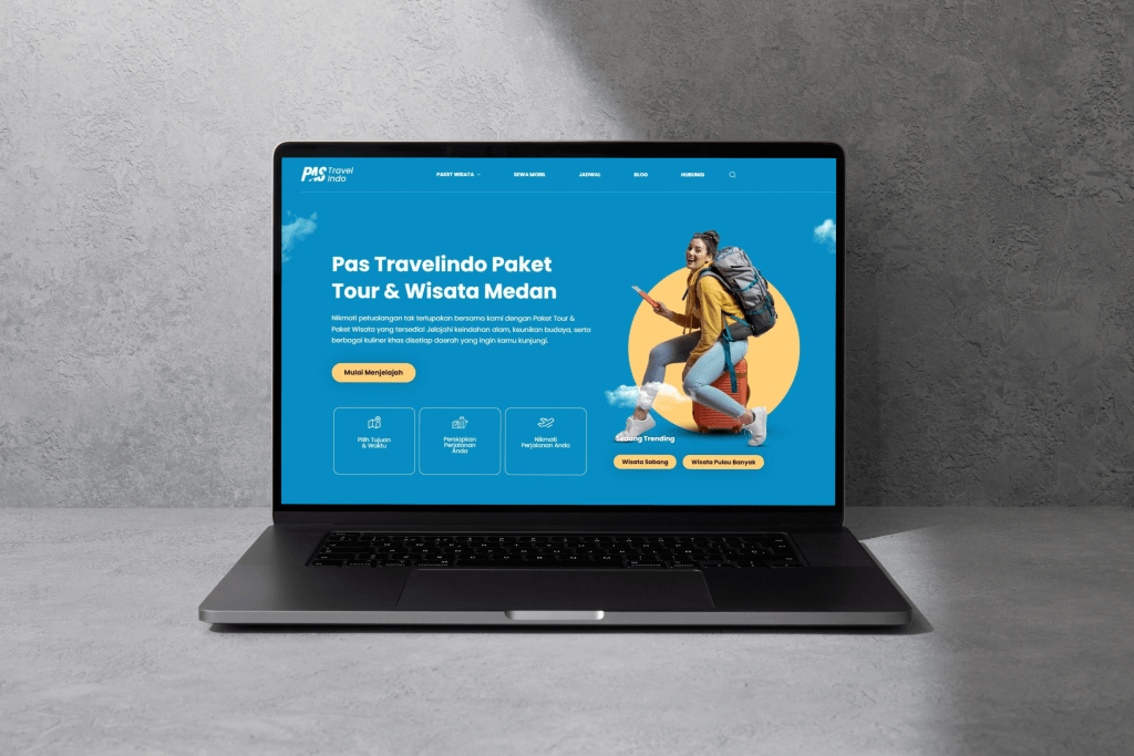 Pas Travelindo Website 1 Klien Aideelab - PAS Travel Indo