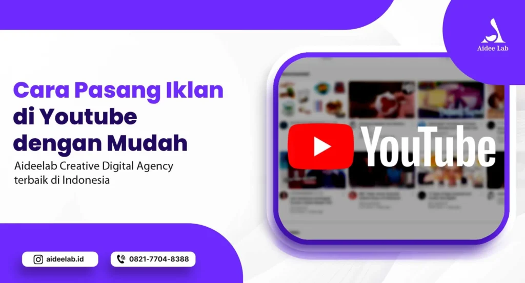 Cara Pasang Iklan di Youtube dengan Mudah 1 iklan di youtube