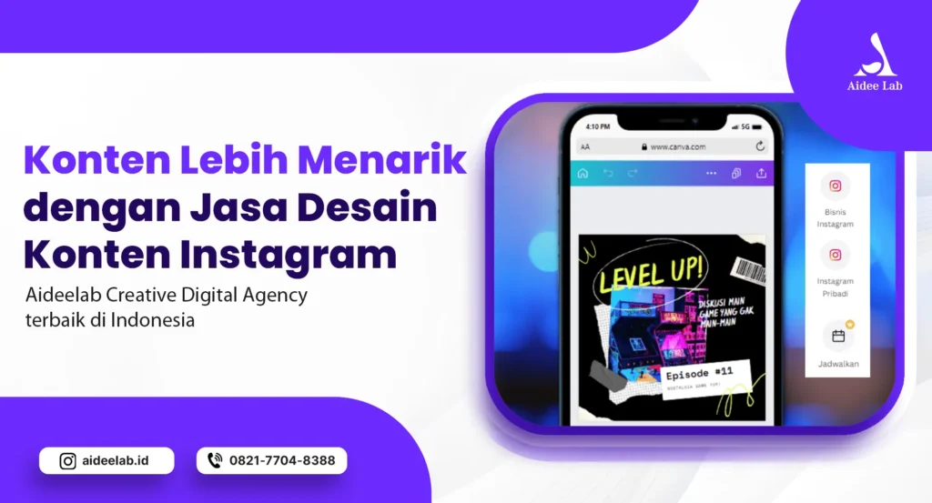 jasa desain konten instagram
