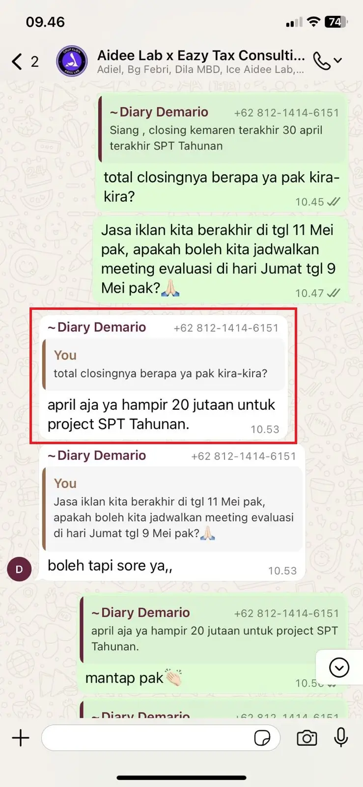 testimoni